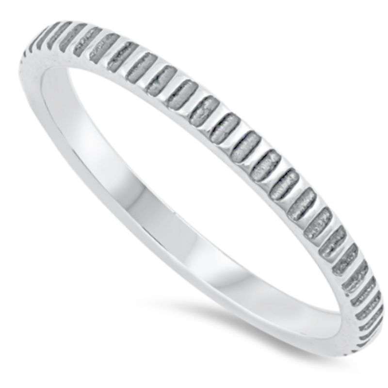 925 Sterling Silver Oxidized Cog Sterling Ring and Midi Kids Silver Ladies Size – 4-10 Fashion