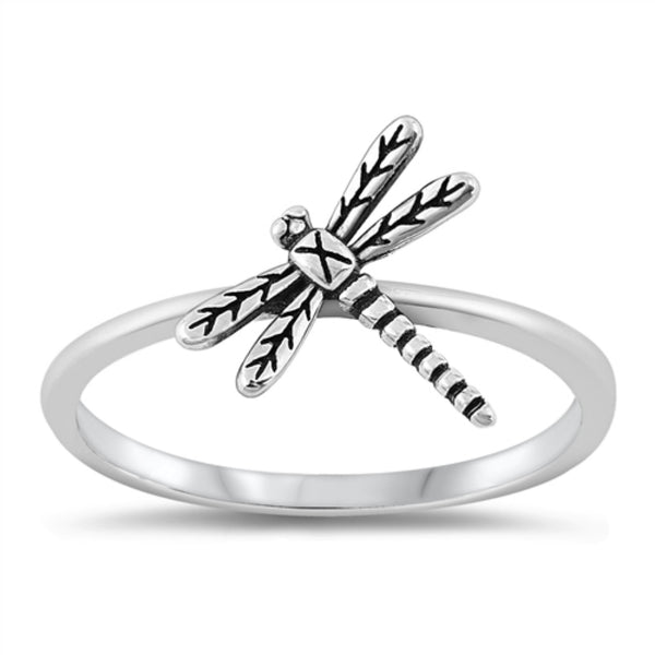 Dragonfly ring deals sterling silver