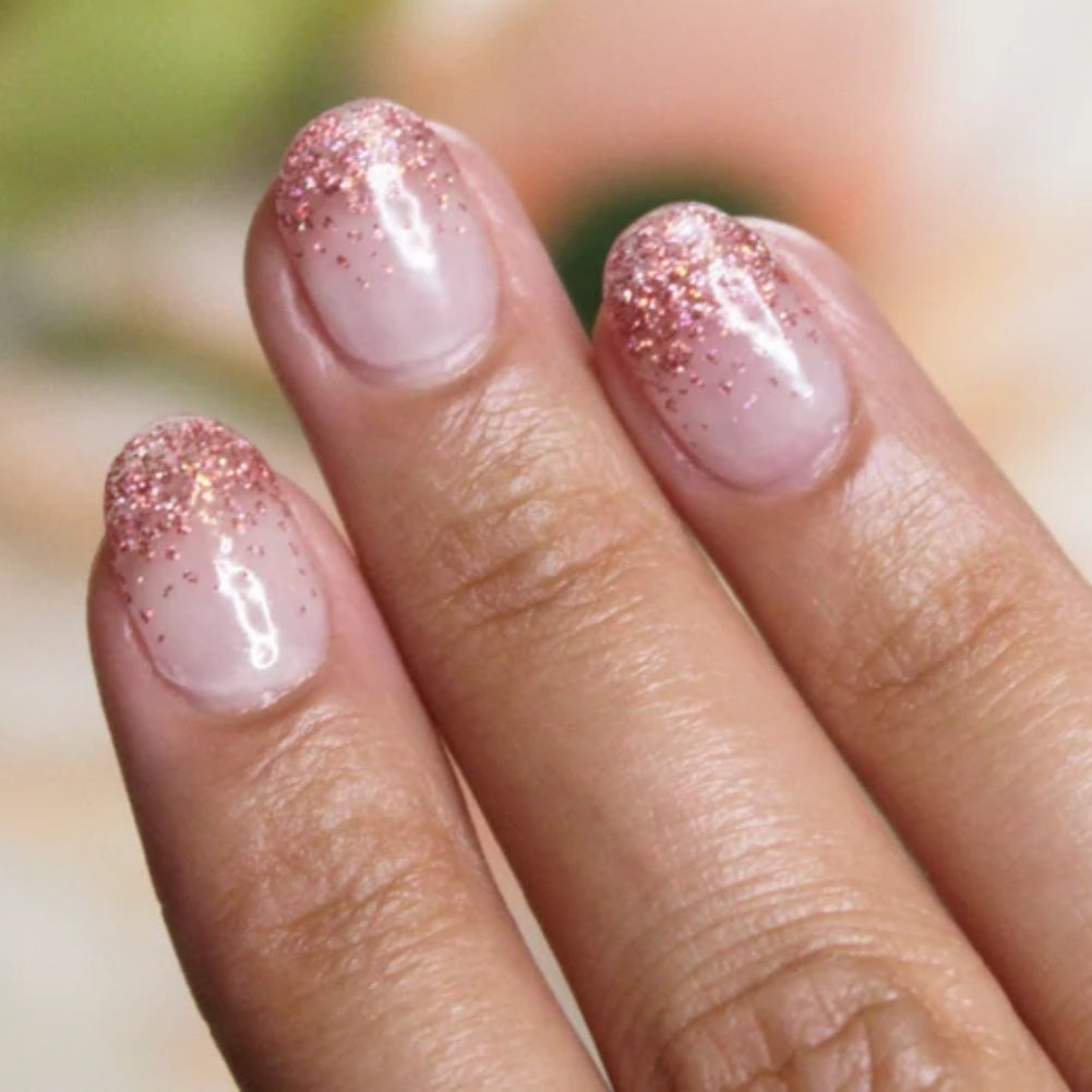 sparkle french manicure